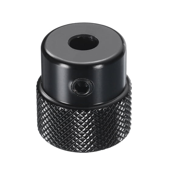 Uxcell Aluminum Alloy Handwheel 20mm OD 5mm Bore Machine Tool Hand Wheel for Milling Machine Lathe, Black