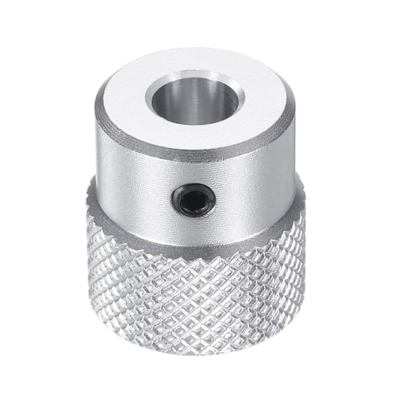 Uxcell Aluminum Alloy Handwheel 20mm OD 8mm Bore Machine Tool Hand Wheel for Milling Machine Lathe, Silver Tone