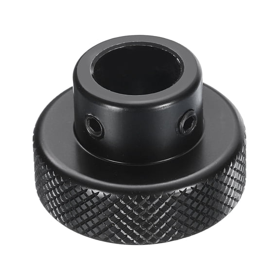 Uxcell Aluminum Alloy Handwheel 30mm OD 12mm Bore Machine Tool Hand Wheel for Milling Machine Lathe, Black