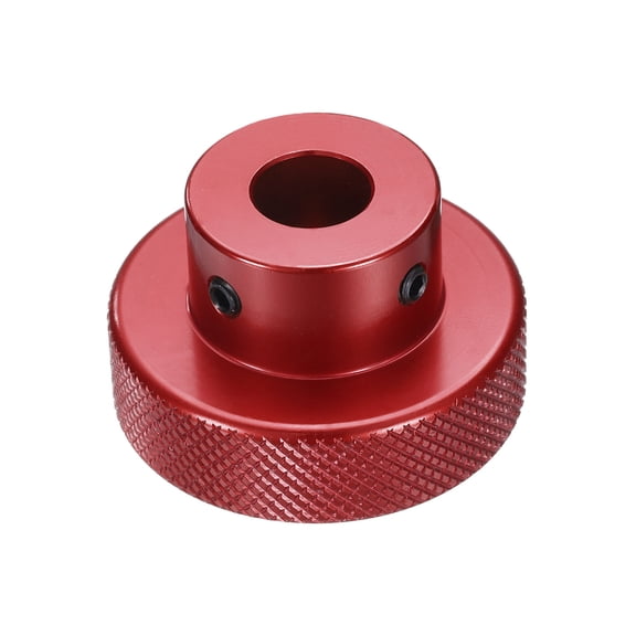 Uxcell Aluminum Alloy Handwheel 40mm OD 10mm Bore Machine Tool Hand Wheel for Milling Machine Lathe, Red