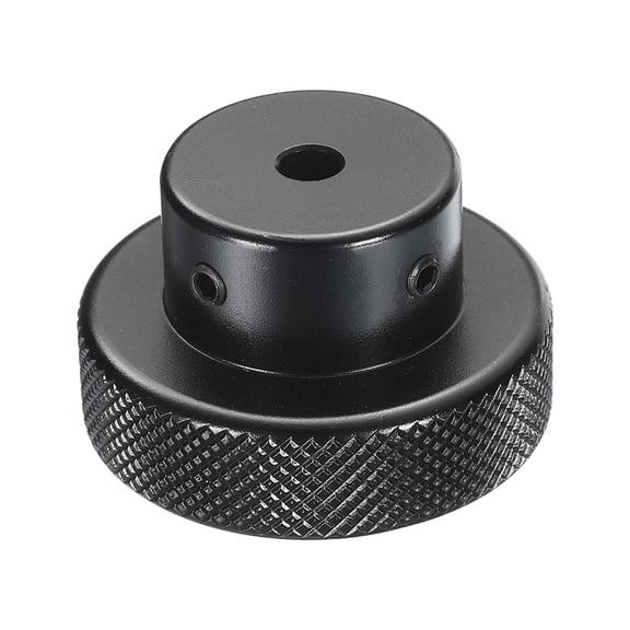 Uxcell Aluminum Alloy Handwheel 40mm OD 4mm Bore Machine Tool Hand Wheel for Milling Machine Lathe, Black