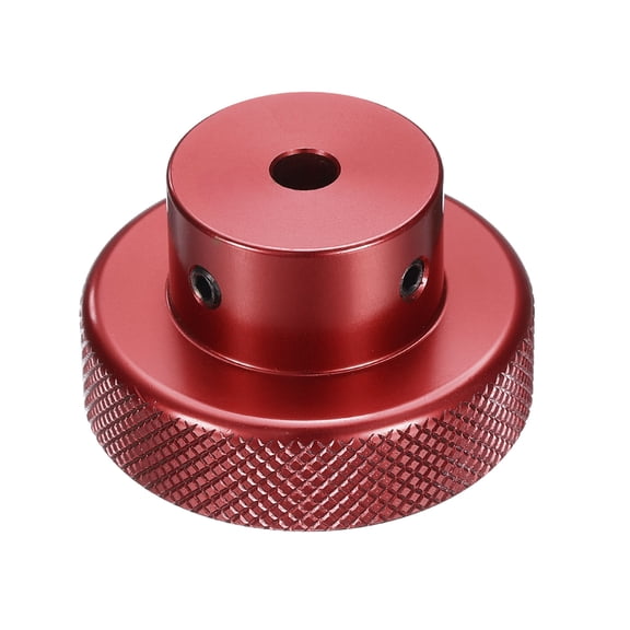 Uxcell Aluminum Alloy Handwheel 40mm OD 5mm Bore Machine Tool Hand Wheel for Milling Machine Lathe, Red