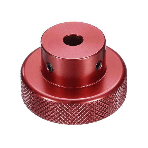 Uxcell Aluminum Alloy Handwheel 40mm OD 7mm Bore Machine Tool Hand Wheel for Milling Machine Lathe, Red