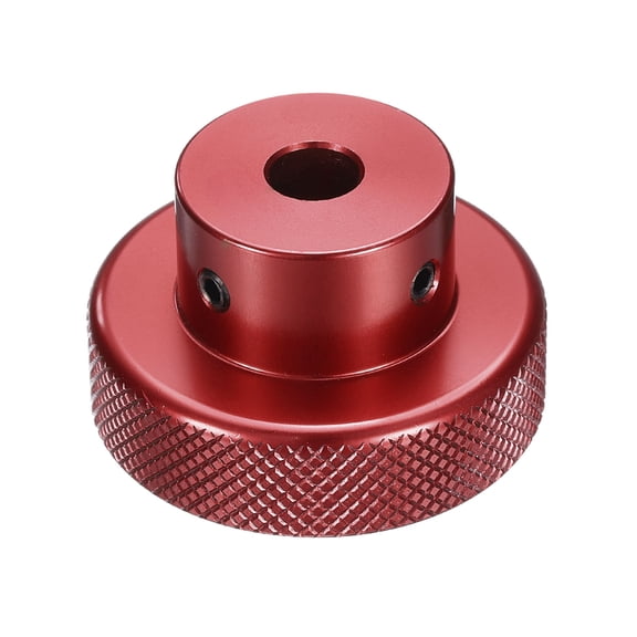 Uxcell Aluminum Alloy Handwheel 40mm OD 8mm Bore Machine Tool Hand Wheel for Milling Machine Lathe, Red