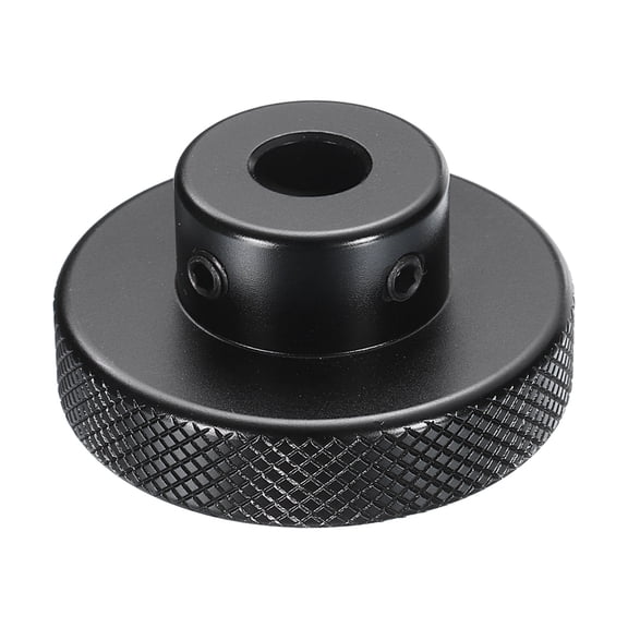 Uxcell Aluminum Alloy Handwheel 50mm OD 10mm Bore Machine Tool Hand Wheel for Milling Machine Lathe, Black