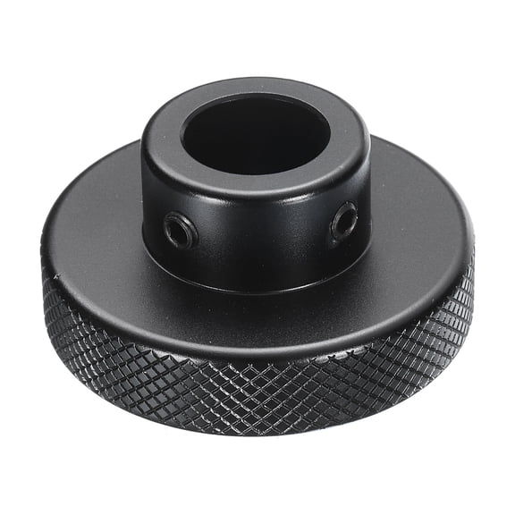 Uxcell Aluminum Alloy Handwheel 50mm OD 16mm Bore Machine Tool Hand Wheel for Milling Machine Lathe, Black