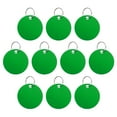 thumbnail image 1 of Uxcell Aluminum Blank Tags 1.4 Inch, Round Metal Stamping Blanks Pet ID Label with Key Rings, Green 10Pcs, 1 of 4