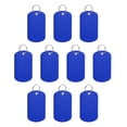 thumbnail image 1 of Uxcell Aluminum Blank Tags Rectangle Metal Stamping Blanks Pet ID Label with Key Rings Blue 10Pcs, 1 of 6