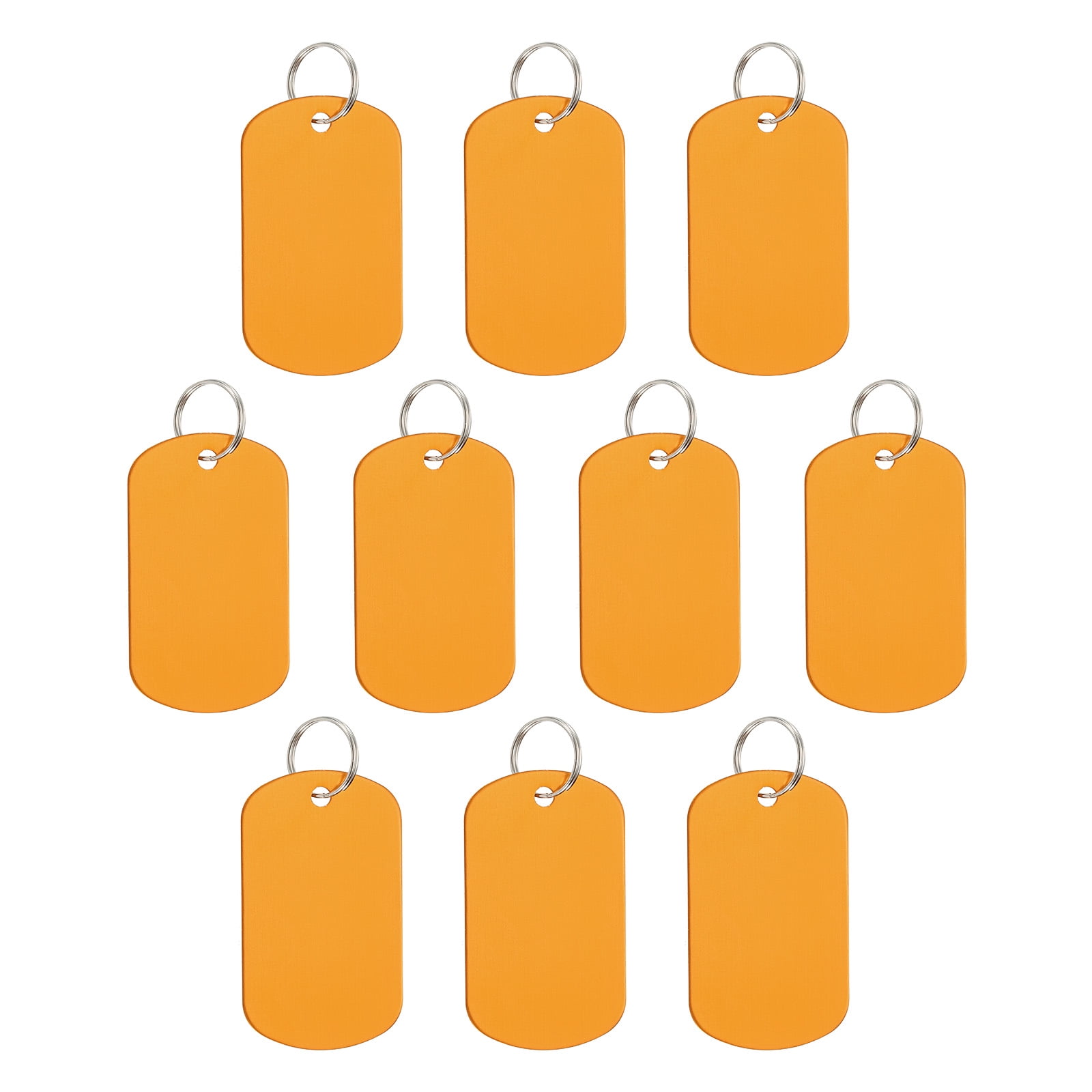 Uxcell Aluminum Blank Tags Rectangle Metal Stamping Blanks Pet ID Label ...