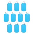 thumbnail image 1 of Uxcell Aluminum Blank Tags Rectangle Metal Stamping Blanks Pet ID Label with Key Rings Light Blue 15Pcs, 1 of 6