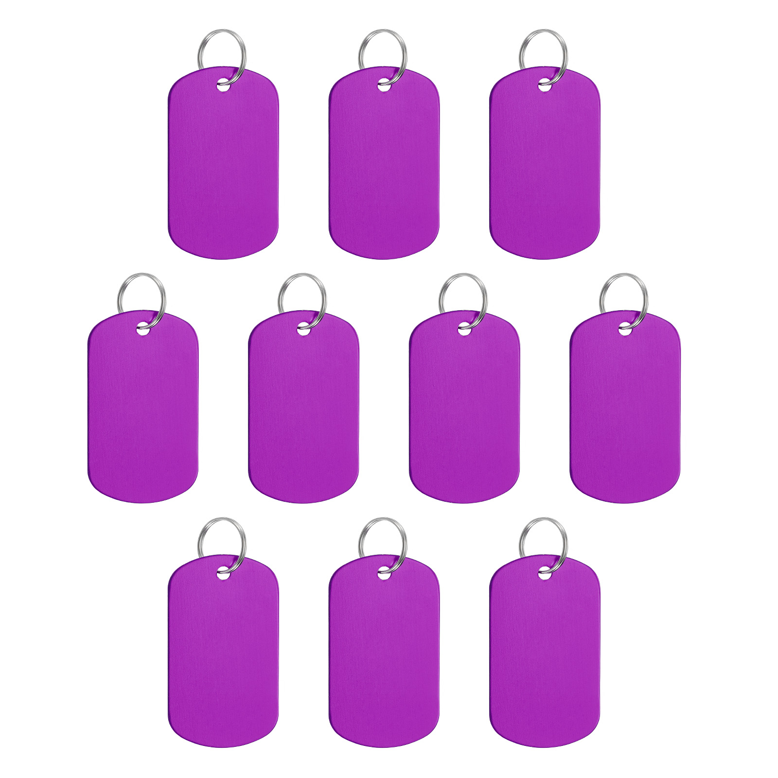 Tag Rco8015 Uxcell Aluminum Blank Tags Rectangle Metal Stamping Blanks Pet ID Label ...