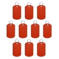 thumbnail image 1 of Uxcell Aluminum Blank Tags Rectangle Metal Stamping Blanks Pet ID Label with Key Rings Red 15Pcs, 1 of 6