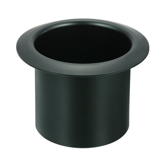 Uxcell Aluminum Drop-in Cup, 2.36" x 3.2" Drink Can Holder Poker Table Cup Holder Insert, Black