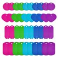 thumbnail image 1 of Uxcell Aluminum Engraving Blanks Tags, 120Pcs Metal Laser Engravable Stamping Blanks Set, Purple/Blue/Light Blue/Green/Rose Red, 1 of 7