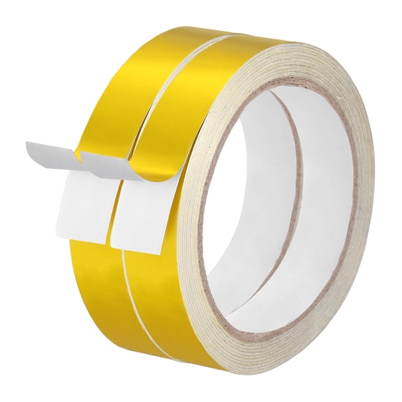 Uxcell Aluminum Foil Tape (0.79" x 66ft, 3.15mil, Gold) (2 Roll) Heat Resistant Metal Tape, for HVAC Sealing Patching Hot Cold Air Ducts