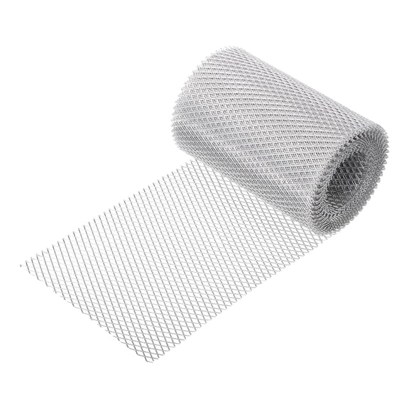 Uxcell Aluminum Gutter Guard Mesh Roll, 20ft x 5 Inch Gutter Guard, Mesh Guards Leaf Protector from Leaves, Twigs, Branches, Debris