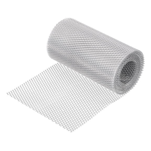 Uxcell Aluminum Gutter Guard Mesh Roll, 20ft x 5 Inch Gutter Guard, Thickened Mesh Guards Leaf Protector from Leaves, Twigs, Branches, Debris