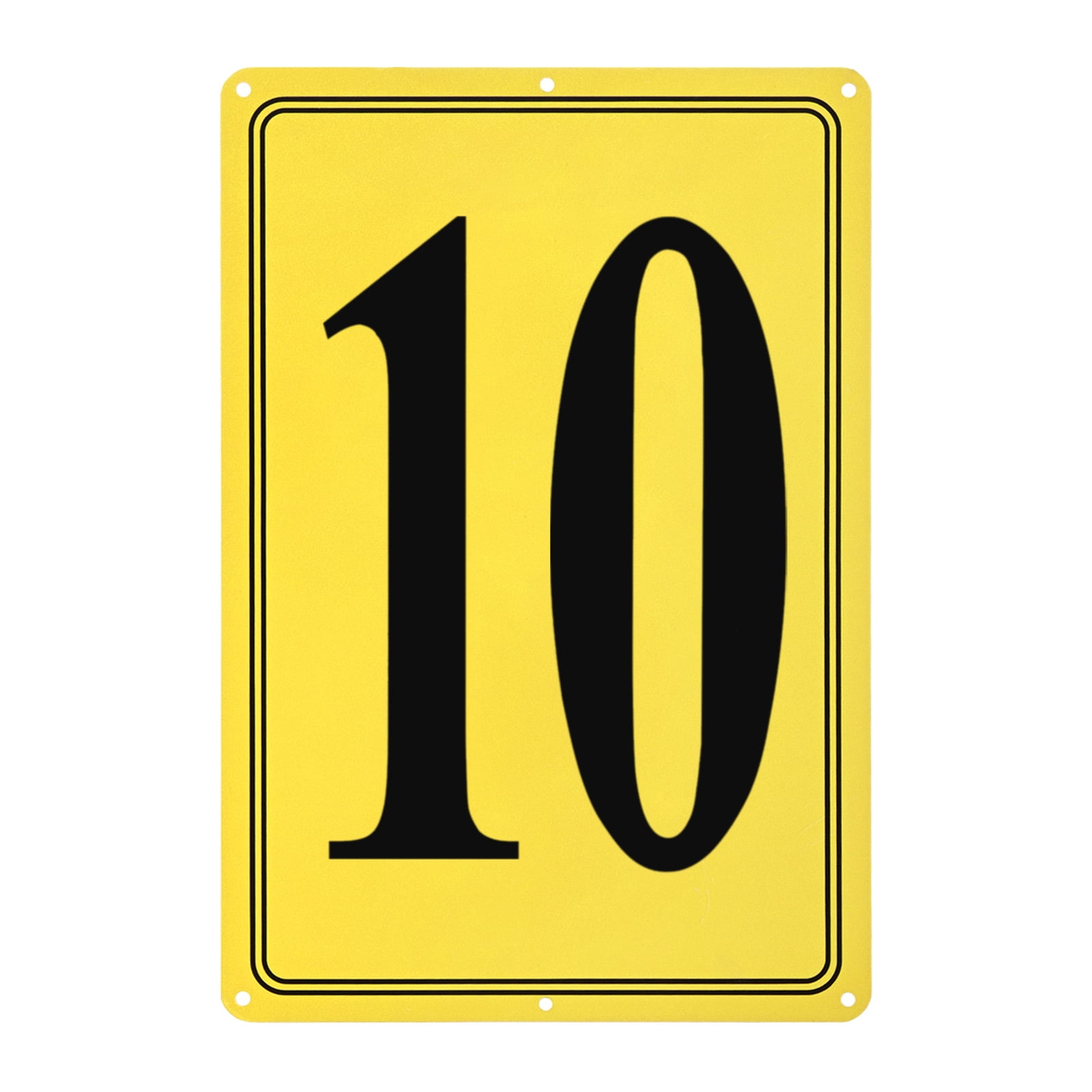 Uxcell Aluminum Letter Sign 10, 11.8 Inch House Numbers and Metal ...