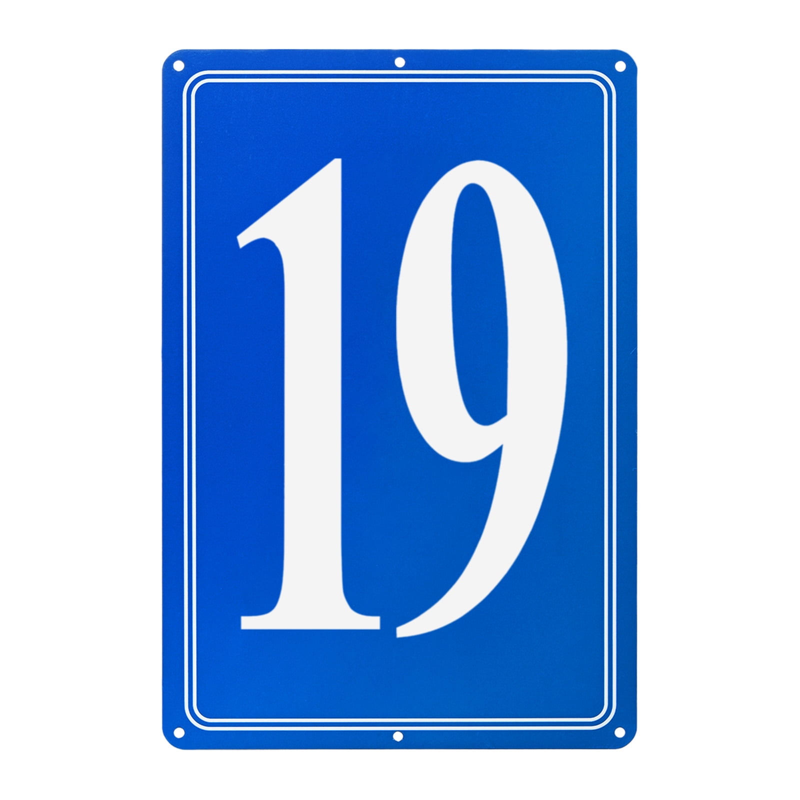 Uxcell Aluminum Letter Sign 19, 11.8 Inch House Numbers and Metal ...