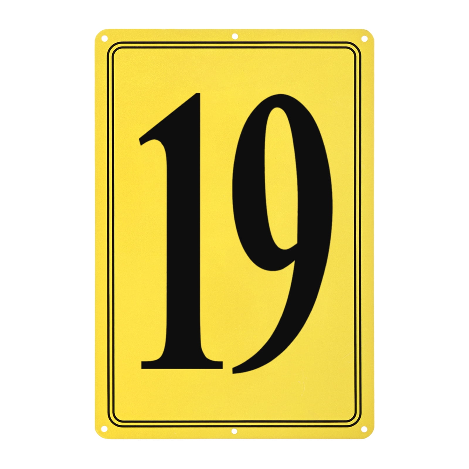 Uxcell Aluminum Letter Sign 19, 11.8 Inch House Numbers and Metal ...