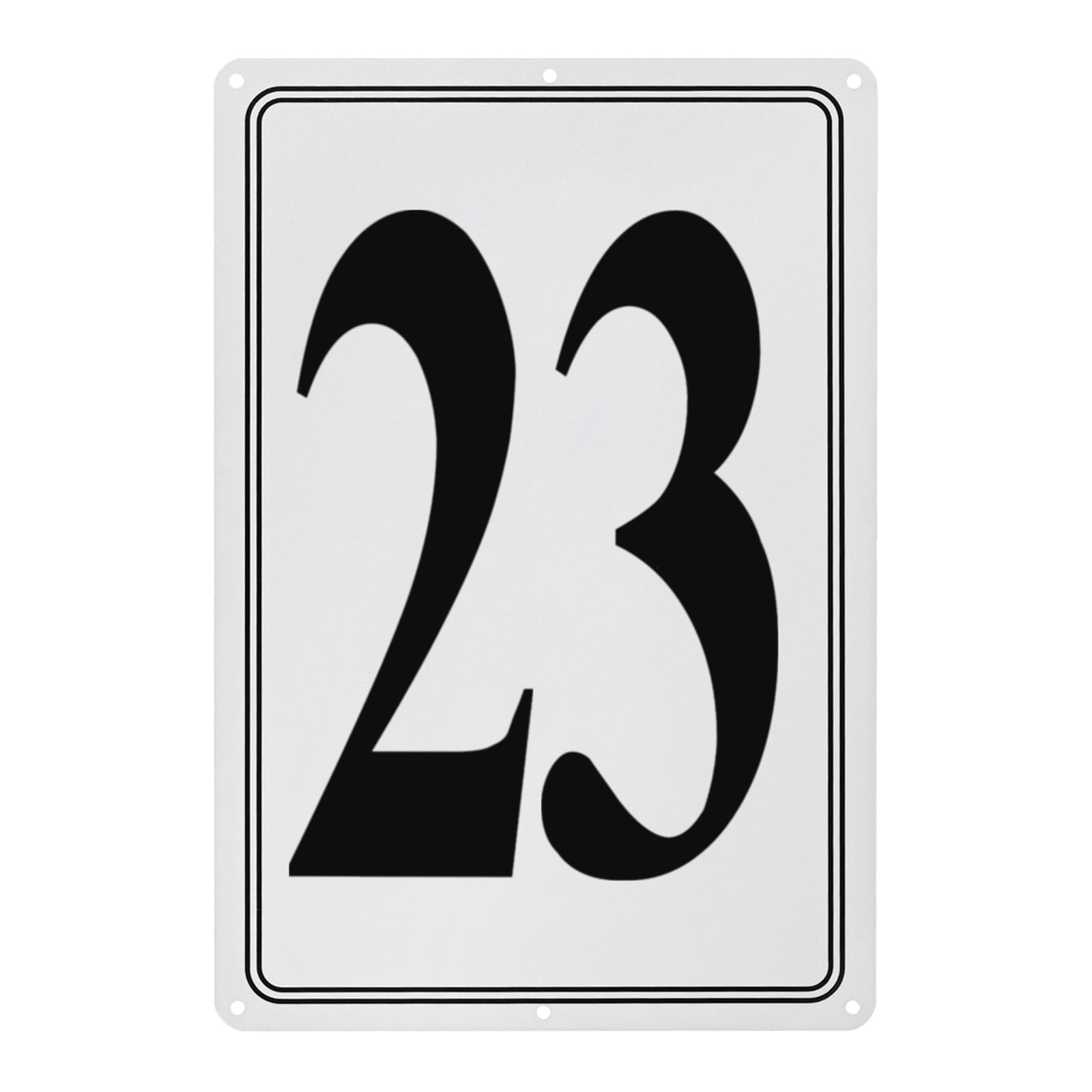 Uxcell Aluminum Letter Sign 23, 11.8 Inch House Numbers and Metal ...