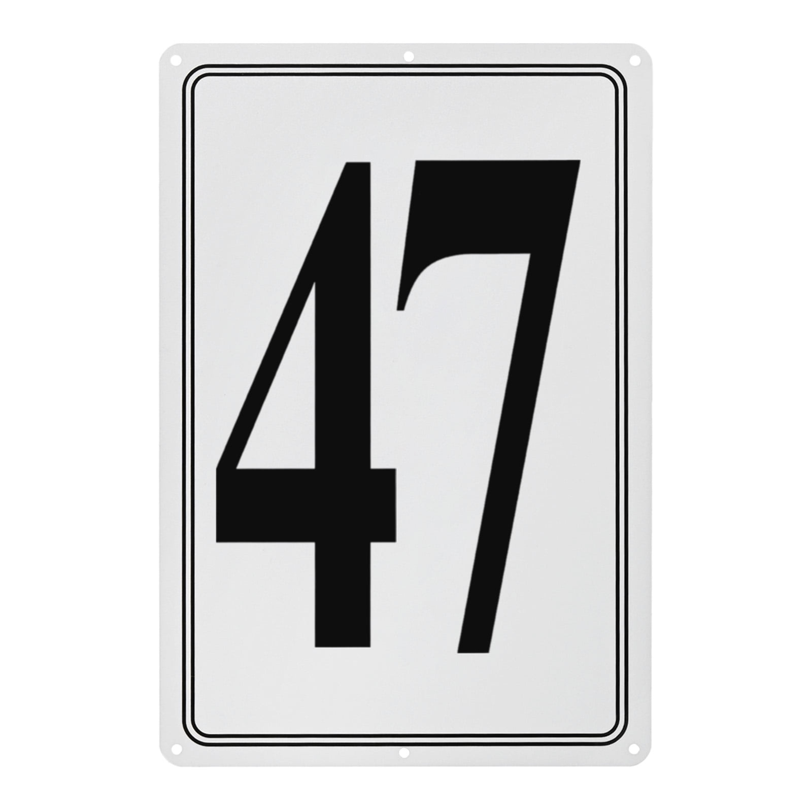 Uxcell Aluminum Letter Sign 47, 11.8 Inch House Numbers and Metal ...