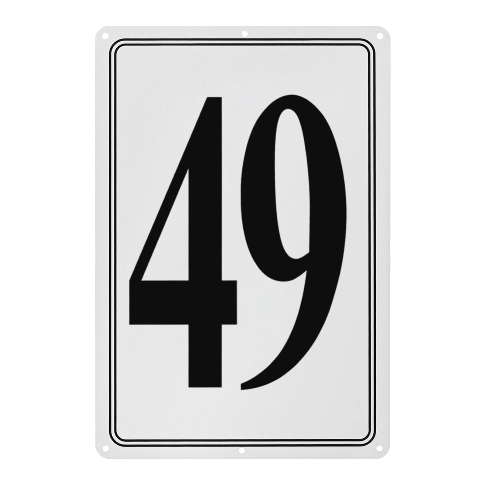 49 Led Sign Uxcell Aluminum Letter Sign 49, 11.8 Inch House Numbers and Metal ...