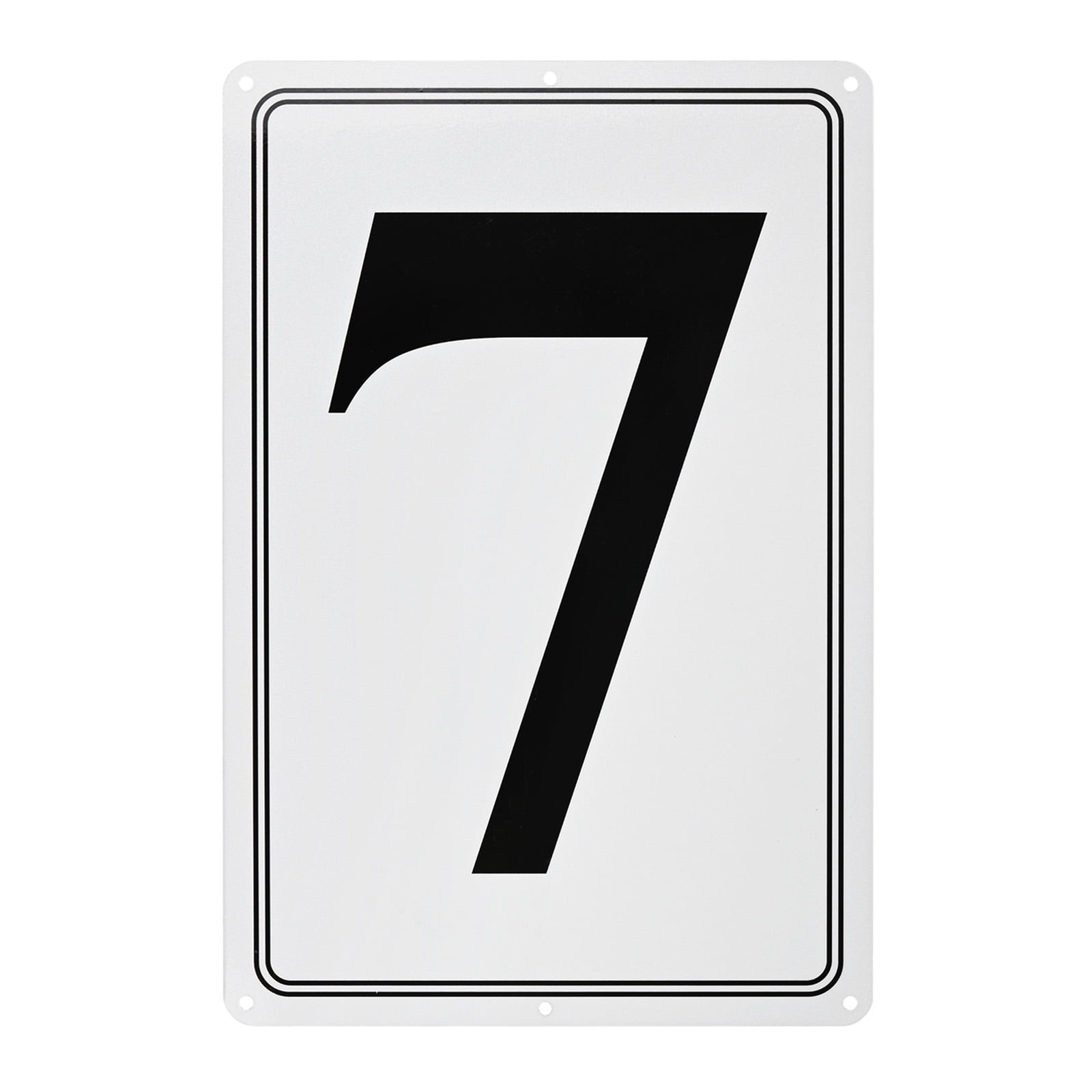 Uxcell Aluminum Letter Sign 7, 11.8 Inch House Numbers and Metal ...
