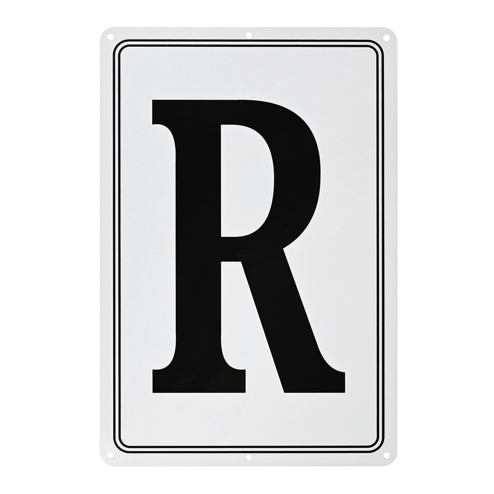 Uxcell Aluminum Letter Sign R, 11.8 Inch House Numbers and Metal ...