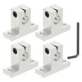 thumbnail image 1 of Uxcell Aluminum Linear Rod Rail Shaft Support, Linear Rail Mounting Bracket Motion Rod Clamping Guide Support for 3D Printer 10mm, 1 of 7