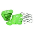 thumbnail image 1 of Uxcell Aluminum Metal Key Tag, 1-25 Number Tag, ID Tag with Ring 2x1.2inch Green Rectangle Blank for Decoration, 25pcs, 1 of 5