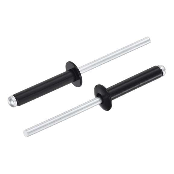 Uxcell Aluminum Open End Blind Rivets Dome Head Rivet 5/32"x13/16", Painted Finish - 100PCS Heavy Duty Fasteners for Automotive, Marine, RV, HVAC, Furniture