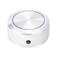 thumbnail image 1 of Uxcell Aluminum Potentiometer Knobs 1/4"x1.5", Round Shaft Straight Tube Knob Silvery, 1 of 6
