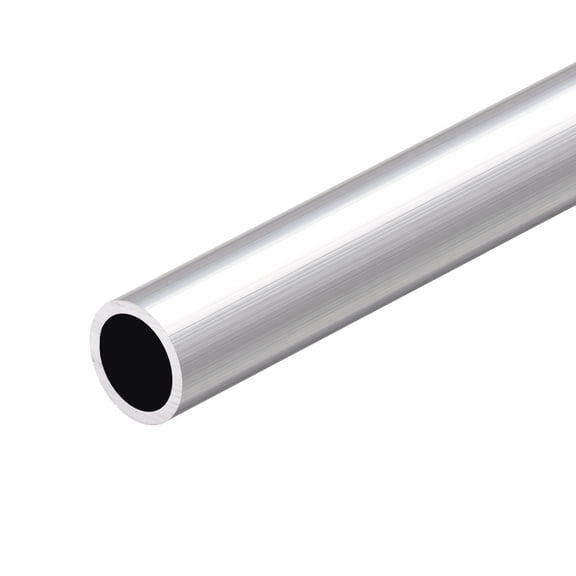 Uxcell Aluminum Round Tube 6063 Aluminum Silver 19mm OD 15mm Inner Dia 300mm Length