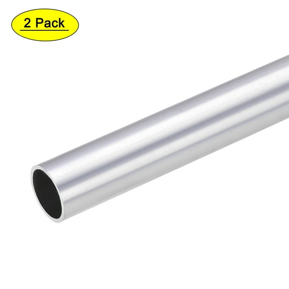 Uxcell Aluminum Round Tube Seamless Straight Tubing 22mm OD 19mm Inner Dia 300mm Length 6063 2 Pack