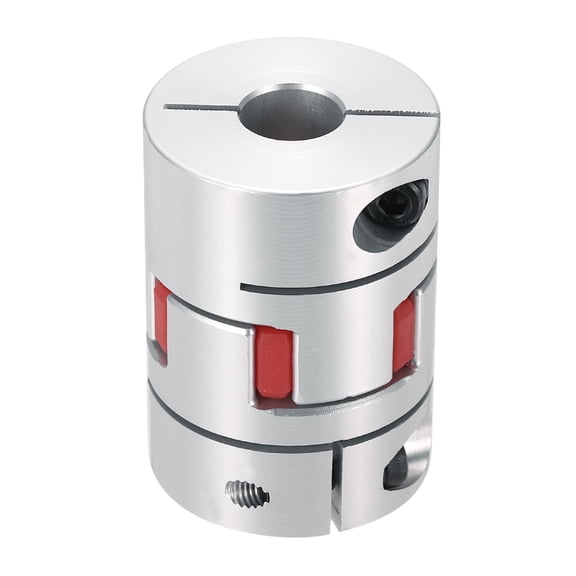 Uxcell Aluminum Shaft Coupling 12mm to 12mm Flexible Spider Coupling L50mm x D35mm Coupler Jaw Spider Shaft Joint Connector