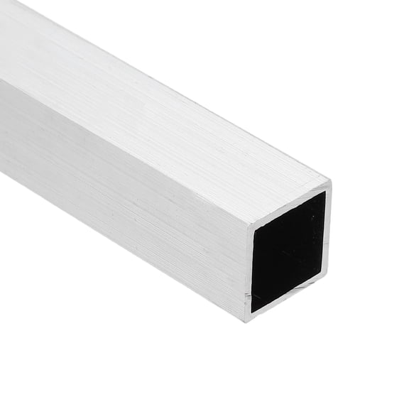 Uxcell Aluminum Square Tubing,0.63"x0.63"x10" Long 0.04" Wall Thick 6063 Aluminum Square Tube Seamless Structural Metal Profile Hardware for Construction DIY Home Decor Furniture