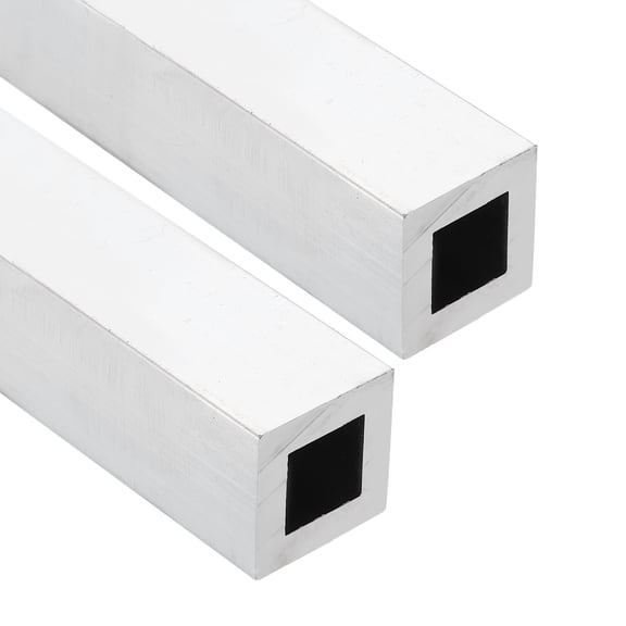 Uxcell Aluminum Square Tubing,0.75"x0.75"x14" Long 0.16" Wall Thick 6063 Aluminum Square Tube Seamless Structural Metal Profile Hardware for Construction DIY Home Decor Furniture 2pcs