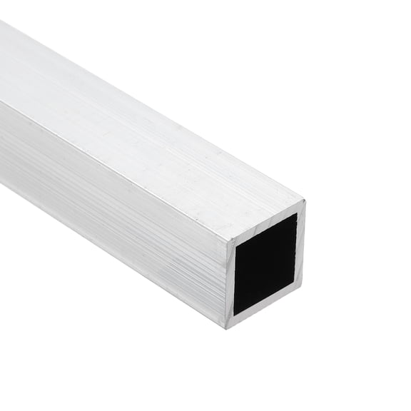 Uxcell Aluminum Square Tubing,0.79"x0.79"x10" Long 0.08" Wall Thick 6063 Aluminum Square Tube Seamless Structural Metal Profile Hardware for Construction DIY Home Decor Furniture