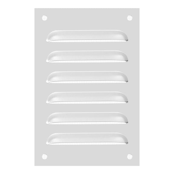 Uxcell Aluminum Vent Cover, Screen Air Grille Ventilation Cover HVAC Louvered Grill Built-in Mesh 6x4 Inch