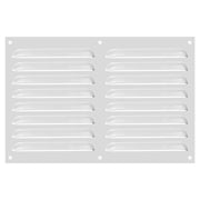 Uxcell Aluminum Vent Cover, Screen Air Grille Ventilation Cover HVAC Louvered Grill Built-in Mesh for Home 8x12 Inch