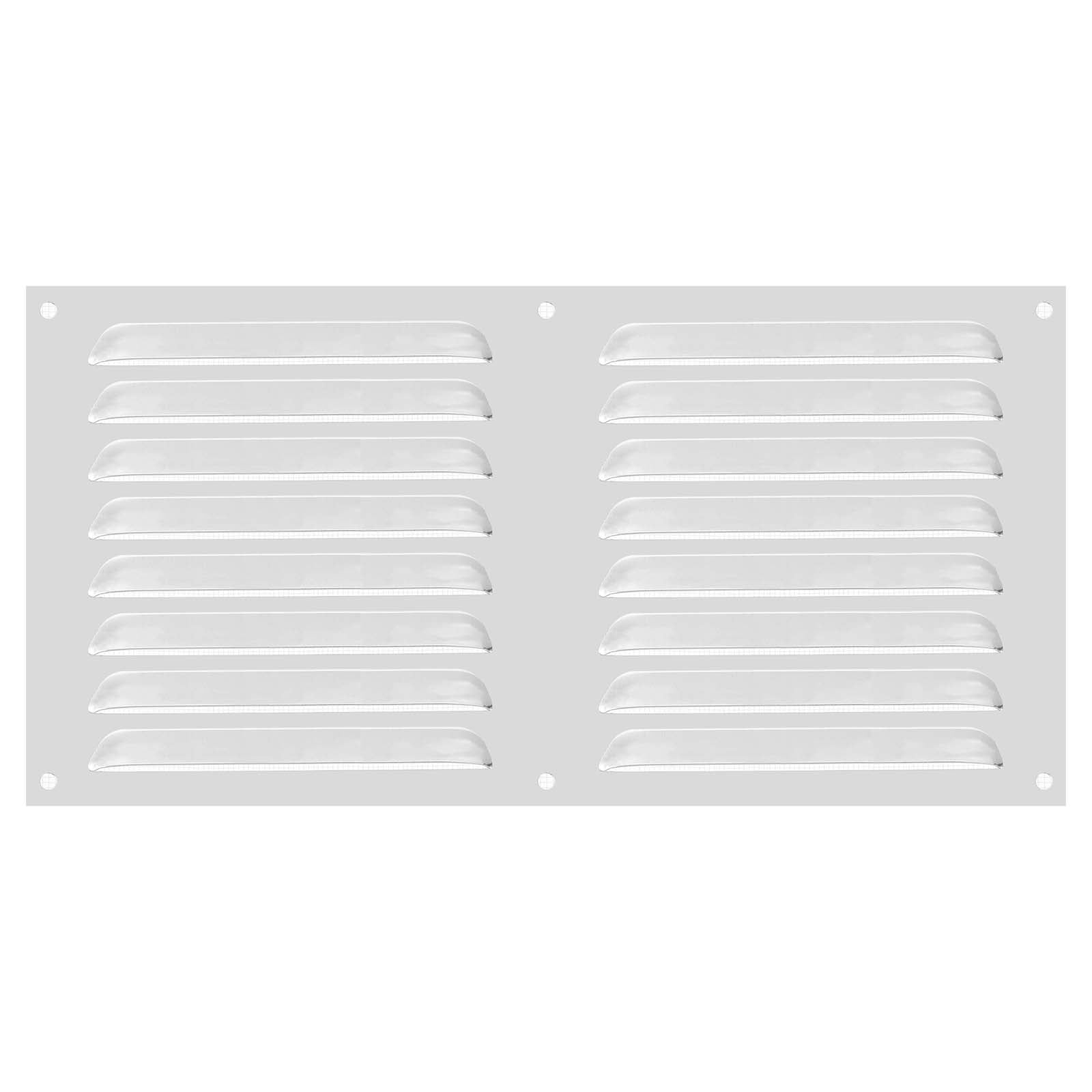 Uxcell Aluminum Vent Cover, Screen Air Grille Ventilation Cover HVAC Louvered Grill Built-in Mesh for Home 8x16 Inch