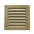 thumbnail image 1 of Uxcell Aluminum Vent Cover, Screen Air Grille Ventilation Cover HVAC Louvered Grill for Home Kitchen Fireplace Gold 6x6 Inch, 1 of 7