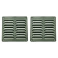thumbnail image 1 of Uxcell Aluminum Vent Cover, Screen Air Grille Ventilation Cover HVAC Louvered Grill for Home Kitchen Fireplace Green, 1 of 7