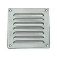 thumbnail image 1 of Uxcell Aluminum Vent Cover, Screen Air Grille Ventilation Cover HVAC Louvered Grill for Home Kitchen Fireplace Silver 6x6 Inch, 1 of 7