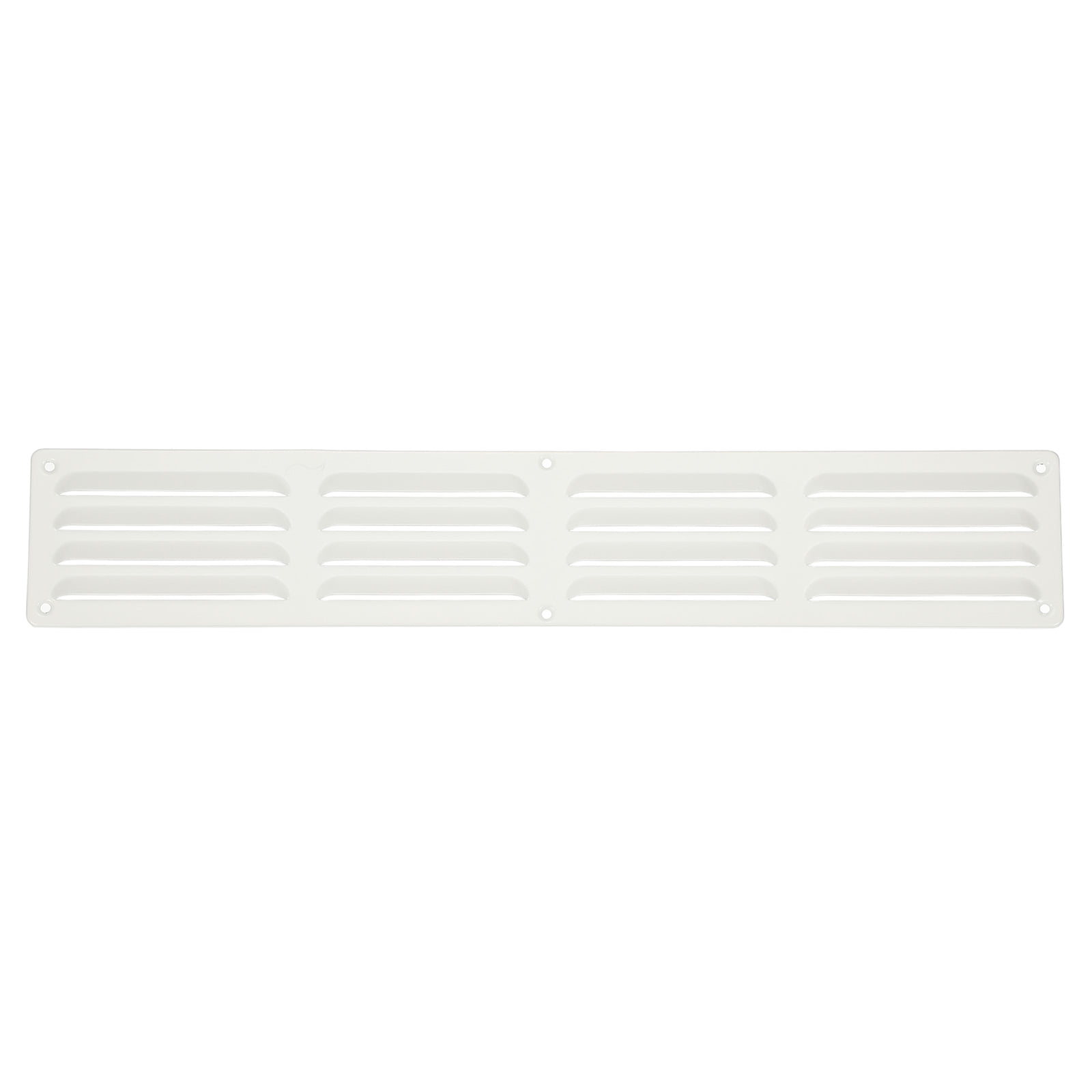 Uxcell Aluminum Vent Cover, Screen Air Grille Ventilation Cover HVAC Louvered Grill for Home Kitchen Fireplace White 20x3.5 Inch