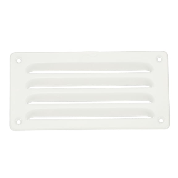 Uxcell Aluminum Vent Cover, Screen Air Grille Ventilation Cover HVAC Louvered Grill for Home Kitchen Fireplace White 7x3.5 Inch