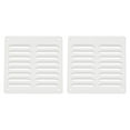thumbnail image 1 of Uxcell Aluminum Vent Cover, Screen Air Grille Ventilation Cover HVAC Louvered Grill for Home Kitchen Fireplace White, 1 of 7