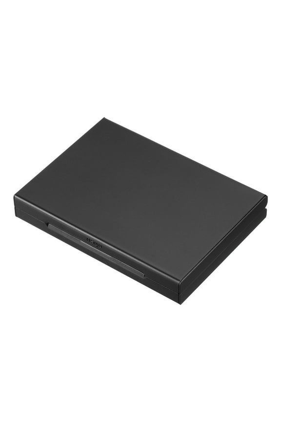 Aluminum Wallet Credit Card Holder 6 Slots Men Women RFID Metal Box Hard Protector Case Black
