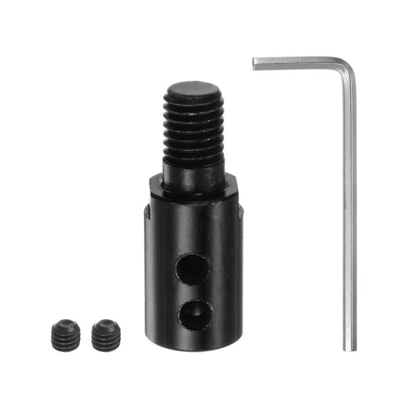 Uxcell Angle Motor Shaft Coupler M10 6mm Sleeve Saw Bit Connecting Chuck Adapter Arbor Mandrel Connector Rod